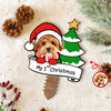 Custom Photo Dog's 1st Christmas Tree Topper Gift For Dog Lovers CH07 899206