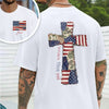 Custom Name God Bless America Patchwork USA Flag Back & Front Shirt HO82 902224