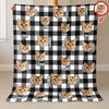 Custom Photo Name Dog Cat Christmas Pattern Quilt Blanket For Pet Lovers LM32 897151