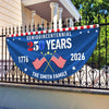 Custom Family Name 250 Years Semiquincentennial Non-Pleated Fan Flag TH10 896429