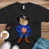 Custom Dog Cat Photo Patriotic Cowboy Dark Shirt, Personalized Pet USA Flag Outfit Gift for Pet Lovers HA75 920970