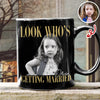 Custom Photo Look Who's Getting Married Black Mug - Personalized Bachelorette Gift HO82 903196
