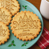 Custom Family Name Christmas Cookie Stamp Holiday Baking Supplies, Unique Christmas Gift CH07 180616