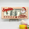 Personalized Merry Christmas Cute Cartoon Pattern Wood Money Holder HO82 903968