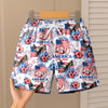 Personalized USA 250th Anniversary 1776–2026 Kids Beach Shorts – Patriotic Eagle Flag Gift for 4th of July TH10 169395