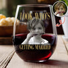 Custom Photo Look Who's Getting Married Wine Glass - Personalized Bachelorette Gift HO82 903200
