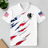 Personalized Golf Ball Pattern America Flag Polo Shirt Gift For Golfer, Golf Lovers HA75 898576