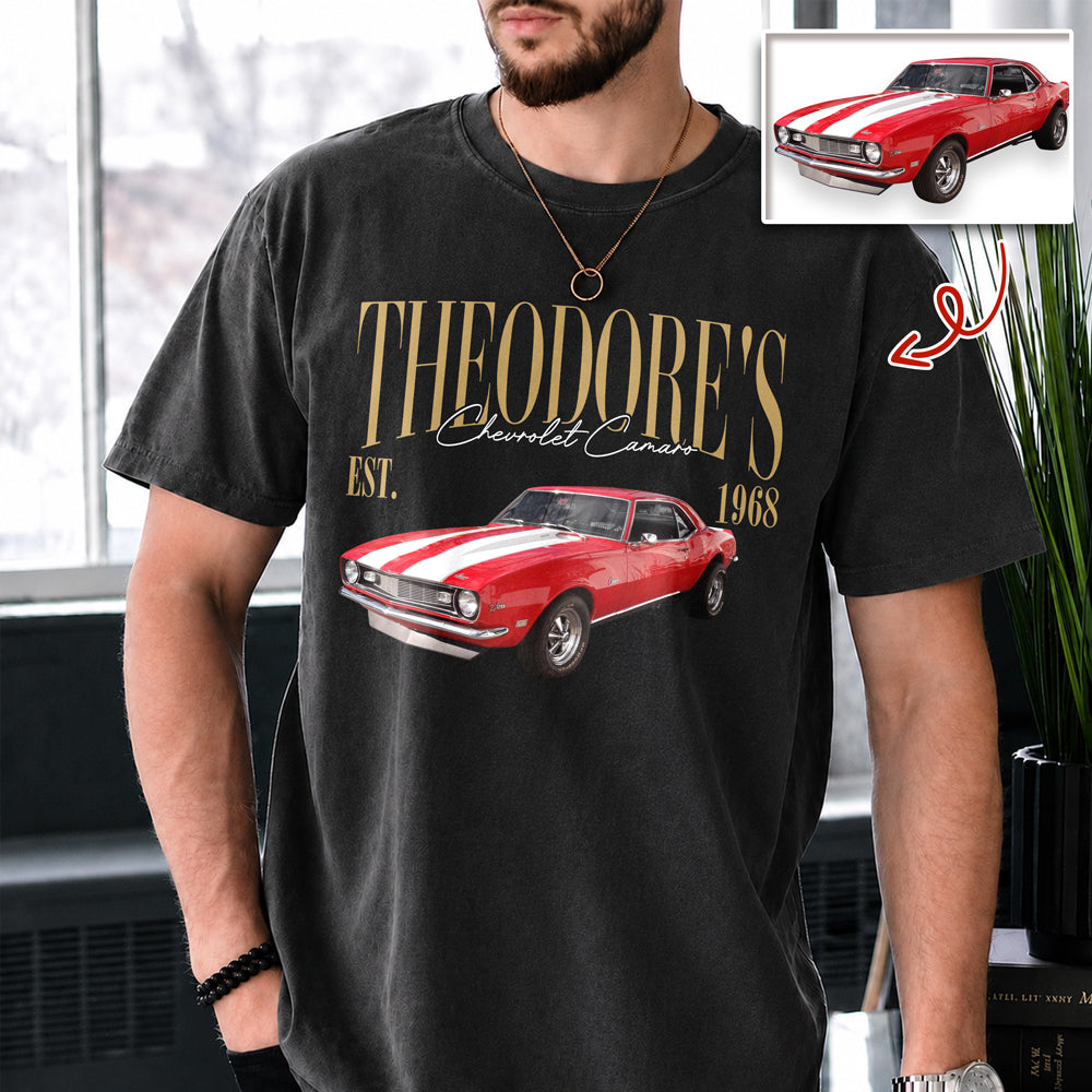 Custom Photo & Name Classic Car Comfort Shirt - Gift For Car Lovers HO82 903292