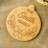 Custom Family Name Christmas Cookie Stamp – Personalized Holiday Baking Gift LM32 669697