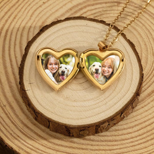 Custom Photo For Dog Lover Heart Locket Necklace TH10 894297