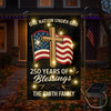 Custom Family Name Blessings America One Nation Under God LED Garden Flag LM32 895779