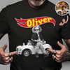 Custom Name With Car Photo Wheel Comfort Shirt CH07 180338