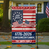 Custom Family Name Semiquincentennial 250th Anniversary Patriotic Garden Flag LM32 895865