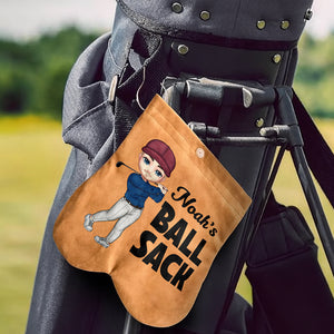 Personalized Cartoon Character Flannel Golf Ball Bag Sack Golf Accessories Funny Birthday Gift for Golfers HO82 900792