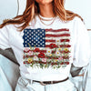 American Flag Floral - Patriotic Wildflower USA Comfort Shirt for 4th of July CH07 910982