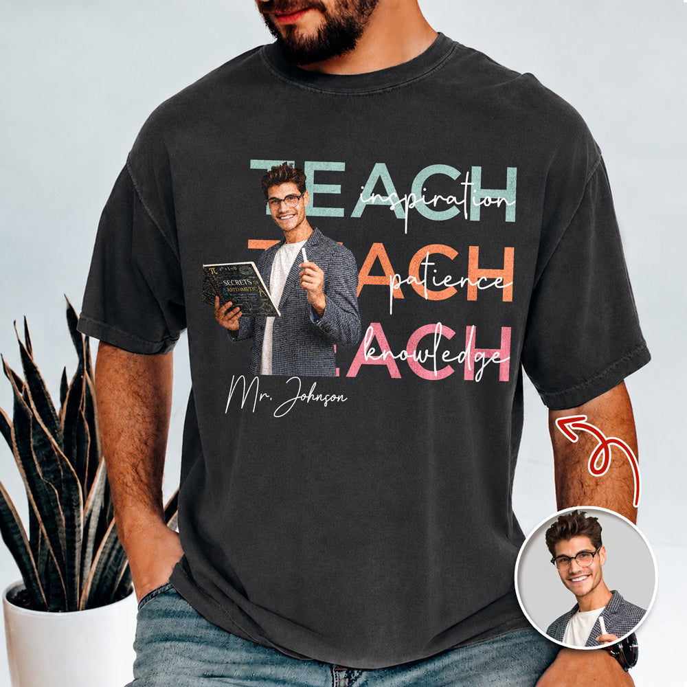 Custom Teach Photo Dedication Creation Innovation Comfort Shirt LM32 669385