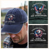 Custom Name America Proud Then And Now Washed Denim Baseball Cap CH07 910548