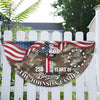 Custom Family Name USA 250th Anniversary 1776–2026 Camo Non-pleated Fan Flag HO82 901506