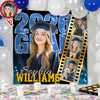 Custom Photo Class of 2026 Graduation Film Strip Glitter Backdrop, Personalized Party Decor LM32 899461