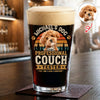 Personalized Professional Couch Tester Beer Glass Gift For Dog Lovers HO82 902446