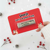 Personalized Christmas Design Money Holder Card - Custom Holiday Cash Gift Card LM32 669709