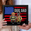 Custom Photo Best Dog Cat Dad Ever US Flag Picture Frame Uniform Ver HA75 892190