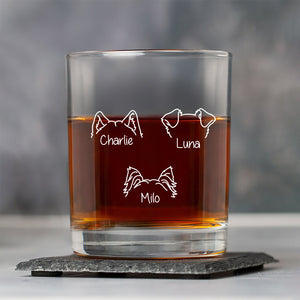 Personalized Dog Ears Whiskey Glass For Dog Lovers CH07 899736