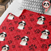 Custom Photo With Dog Cat Paw Quilt Blanket For Dog Cat Lovers LM32 897301