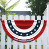 Custom Family Name America Non-Pleated Fan Flag TH10 896433