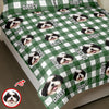 Custom Photo Name Dog Cat Christmas Pattern Quilt Bedding Set LM32 897235