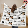 Custom Photo And Name On Quilt Blanket For Dog Lover LM32 897303