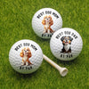 Personalized Best Dog Dad, Dog Mom By Par Golf Ball Gift For Golf Players HO82 900862