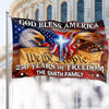 Personalized 250 Years God Bless America House Flag – USA 1776–2026 Patriotic Garden Flag Outdoor Decor HO82 902204
