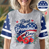 Custom Name Best Mom Ever With US Flag AOP Shirt HO82 901504