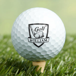 Personalized Name Golf Ball Stamp Box Gift For Dad, Boyfriend, Gift For Golfer, Golf Ball Marker CH07 910050