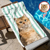 Custom Dog Cat Photo Beach Towel - Personalized Pet Lover Gift TH10 169613
