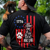 Custom Happy Father's Day To Best Dog Dad Besty Ross Flag Back Dark Shirt LM32 669283