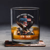 250 Years of Freedom Eagle Patriotic 1776 - 2026 Whiskey Glass HO82 901274