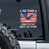 America 250th Anniversary Car Window Decal Sticker | Bald Eagle Flag Tee for July 4th HO82 901066