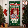 Custom Kid Photo Ho Ho Ho Welcome Door Cover Christmas Gift For Family CH07 899420