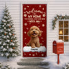 Welcome to Our Home the Humans Just Live Here 3D Dog Door Cover Decorative Gift CH07 899414