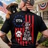 Custom Name Happy 250th Birthday To Best Dog Dad Dog Mom America Flag Back Dog Shirt LM32 669285