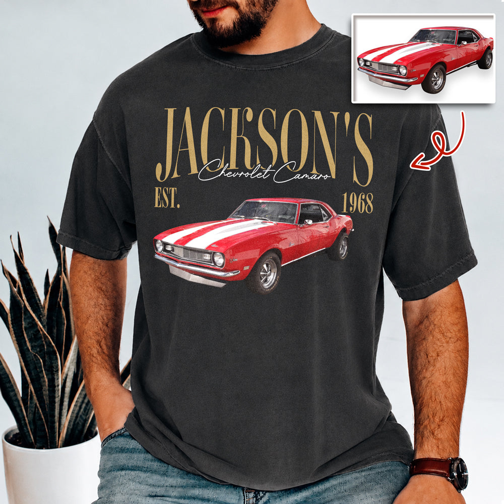 Custom Photo & Name Classic Car Comfort Shirt - Gift For Car Lovers HO82 903292