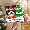 Custom Photo Dog's 1st Christmas Tree Topper Gift For Dog Lovers CH07 899206