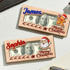 Personalized Merry Christmas Cute Cartoon Pattern Wood Money Holder HO82 903968