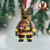 Custom Photo Cool Dog Career Uniforms Acrylic Ornament For Dog Lovers HA75 897080