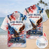 Custom Name Patriotic 250th Anniversary God Bless America Eagle 1776–2026 Hawaii Shirt HO82 901214