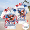 Custom Name American Pride Patriotic 250th Anniversary Eagle 1776–2026 Hawaii Shirt HO82 901212