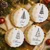 Custom Name Christmas Tree Resin Ornament, Personalized Holiday Decoration, Christmas Keepsake Gift CH07 180506
