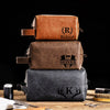 Personalized Name Engraved Men's Leather Toiletry Bag Gift For Dad, Husband, Boyfriend HO82 894214
